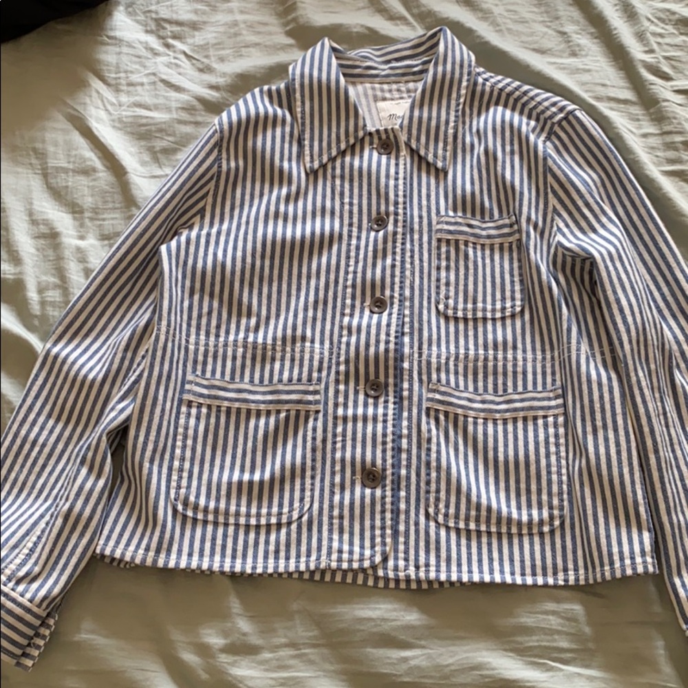 Madewell Pinstriped Jacket